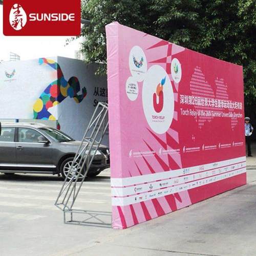 广告桁架布 路演广告搭建深圳背景喷绘桁架供应工厂 背景舞台婚庆
