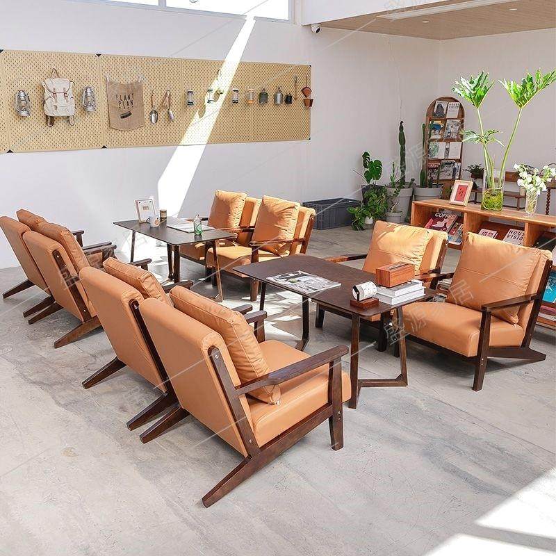 商用休闲洽谈椅咖啡厅奶茶桌椅组合接待复古餐厅卡座酒吧清吧沙发,商业/办公家具,沙发,淘宝优惠券,粉丝福利购,淘宝优惠卷