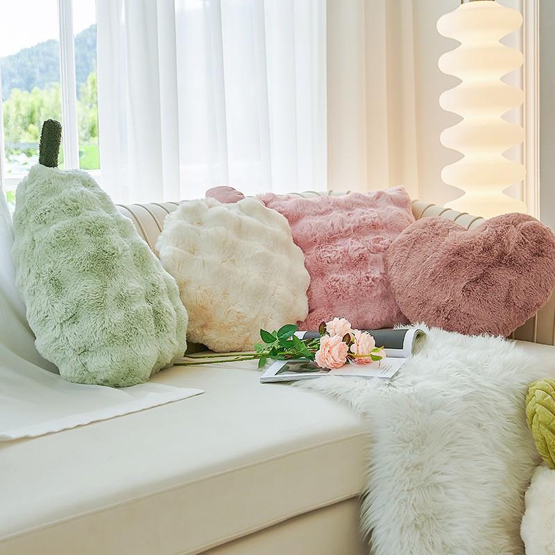 ins风抱枕两用仿羊毛抱枕被车内靠垫二合一毯子办公室午睡抱枕套