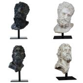 欧式 做旧覆古希腊人物头像雕塑摆件样板间样品屋展示中心酒店玄关