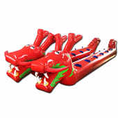 趣味运动会道具旱地龙舟充气玩具亲子户外竞速拓展活动器材