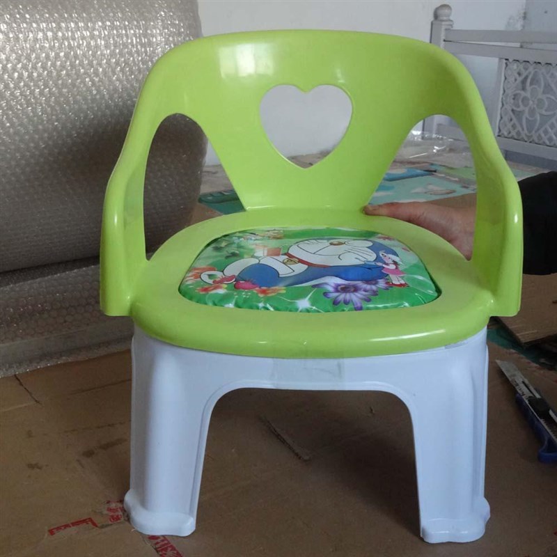幼儿园加厚塑料椅子扶手靠背椅儿童小凳子叫叫椅豪华小板凳