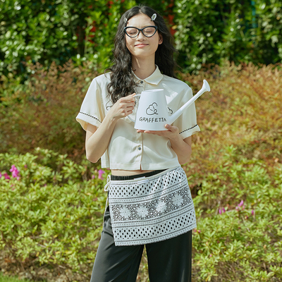 GRAFFETTA叠穿蕾丝百搭时髦P帘