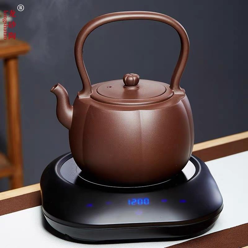 宜兴紫砂壶提梁电陶炉煮茶壶煮水蒸茶器电热烧水茶炉陶瓷茶具套装
