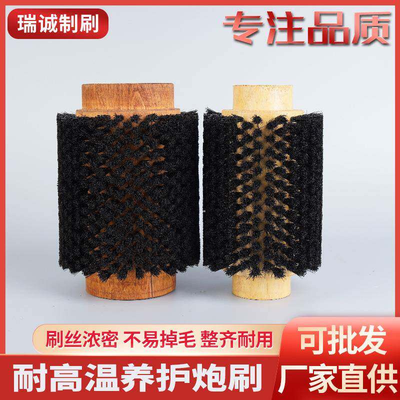 金属炮管除锈养护炮刷炮管内壁清洗除污猪鬃耐高温滚筒刷