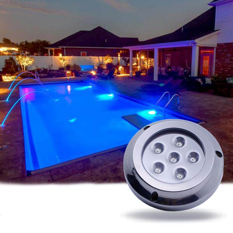 LED泳池灯316不锈钢水底灯IP68防水游艇灯RGBW大功率水下船灯