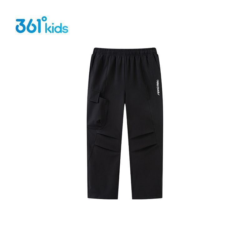361童装男童梭织长裤2025春夏秋新款中大童抽绳口袋时尚个性长裤