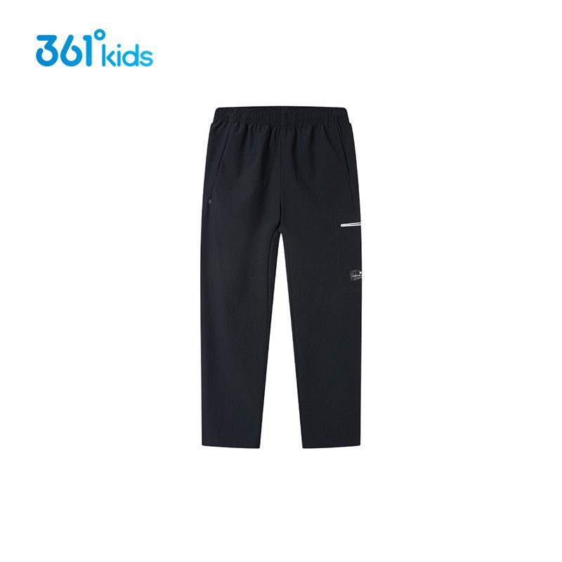361°童装2025夏季新款男童梭织长裤舒适透气儿童直筒运动长裤
