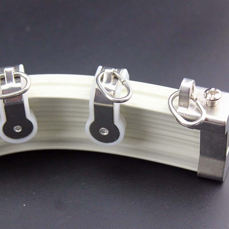 可弯曲窗帘轨道铝合金承重王合金滑轮封头软滑道飘窗U型顶装滑轨