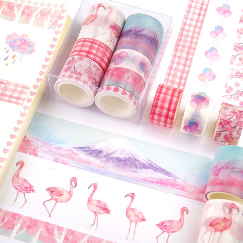 胶带手账胶条 学生淑女女孩淡色桌面日记胶卷一套文字小清新贴纸