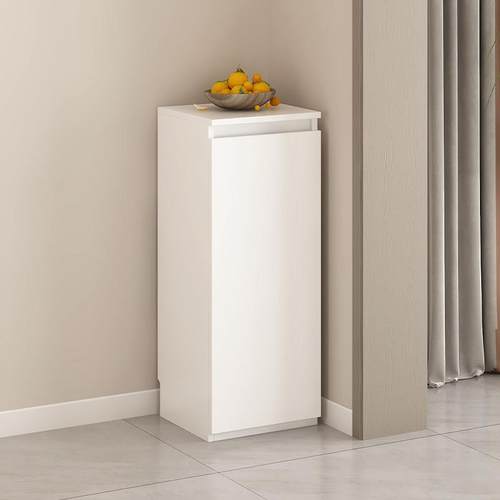 墙边薄柜20公分门后收纳柜30厘米厨房储物柜走廊尽头实木定制30cm