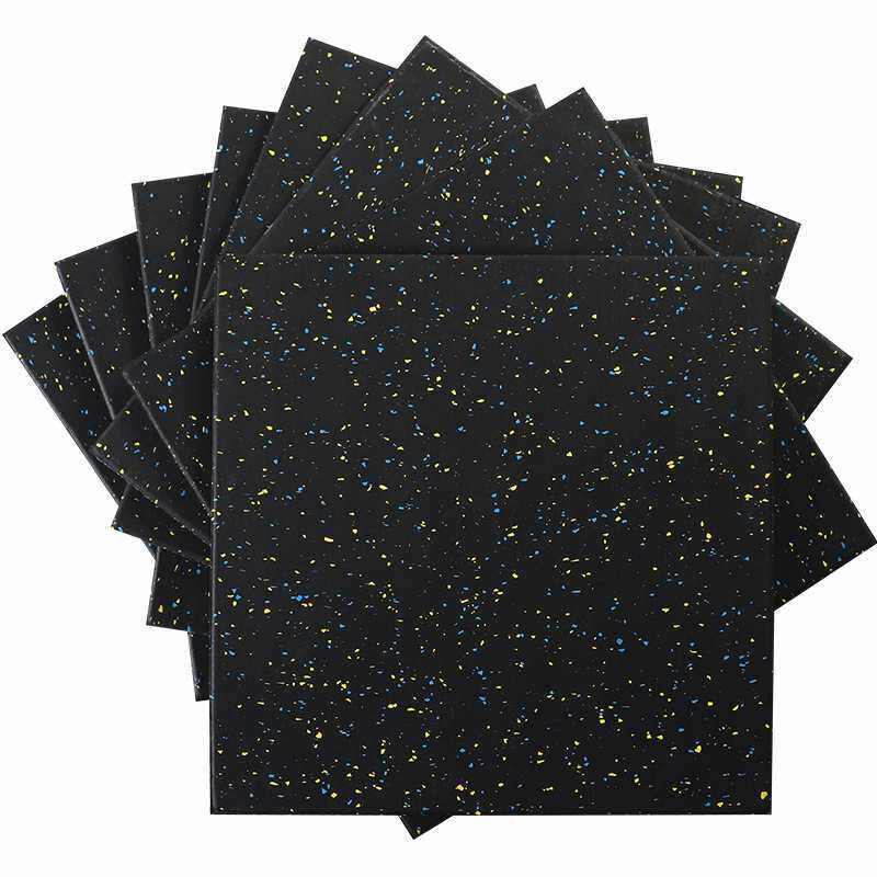 康强复合隔音地胶高密度橡胶材质器材地垫20mm厚度规格50cm*50cm