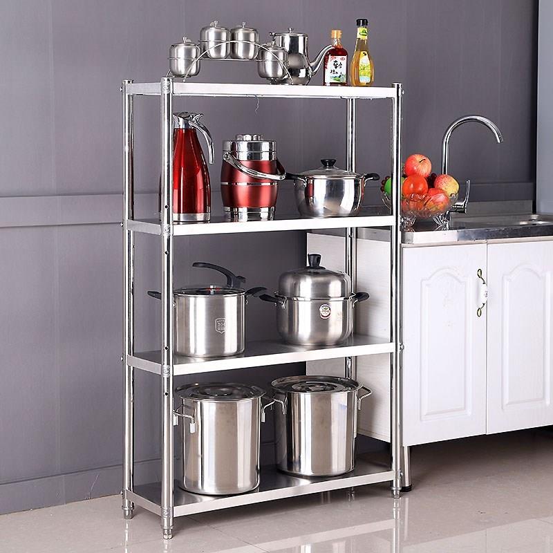 25公分宽厨房置物架窄缝收纳不锈钢3层20cm8090长40/50/60/70桌面