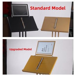 揭牌架简约风格工厂制作售楼处合同公示架菜单展示架菜单菜谱翻页