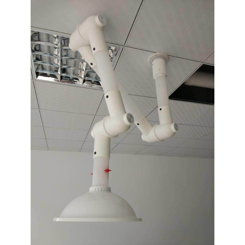 实验室110管道万向抽气罩PP可调节铝合金万向抽气罩实验台操作台