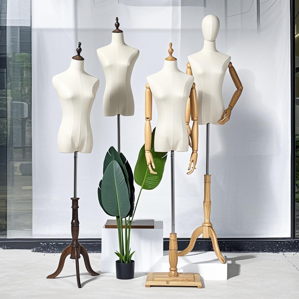 服装店模特道具女装半全身人台橱窗假人体人偶婚纱人偶衣服展示架