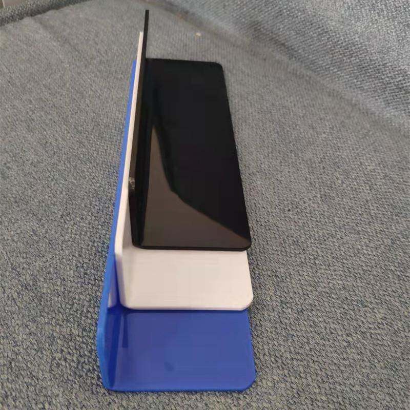 2.8mmL型亚克力分隔板货架前挡板桌面挡板超市货架隔板蓝白黑透明