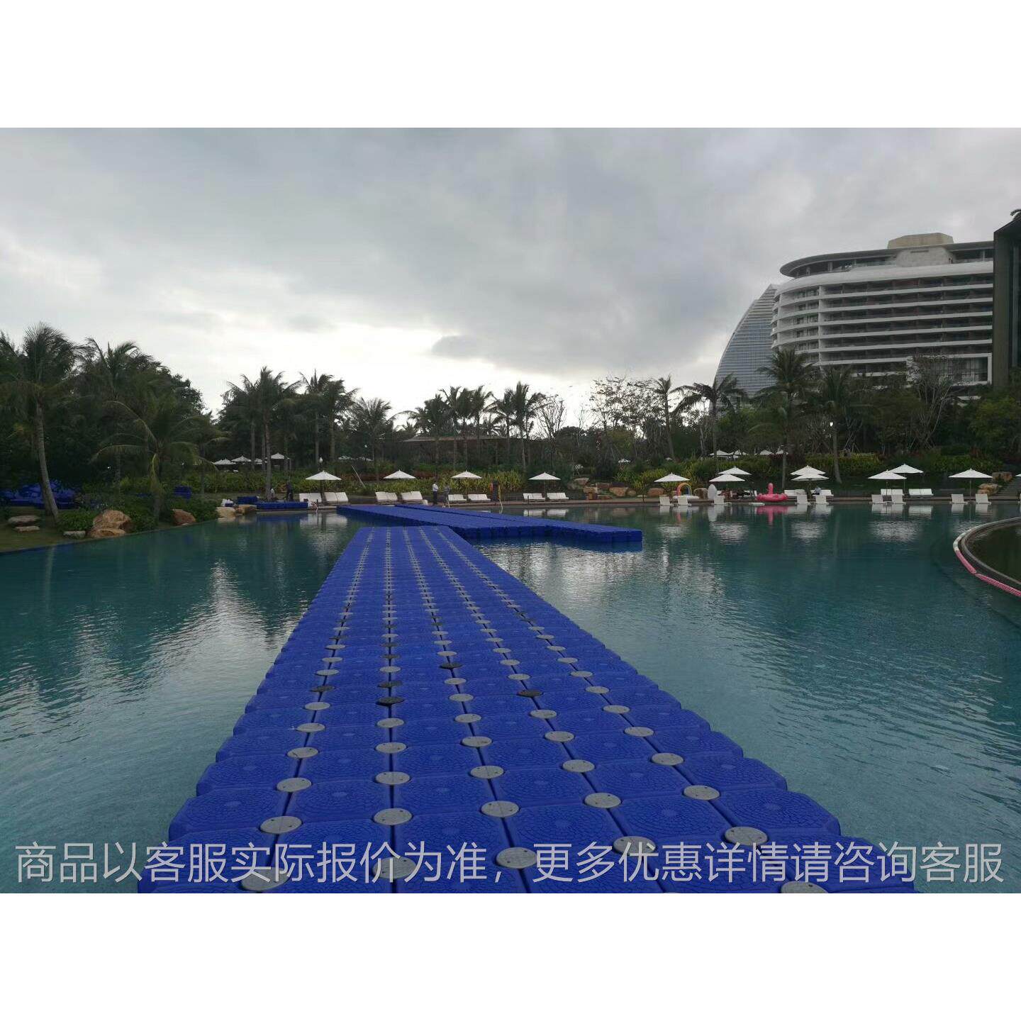 质保5年水上浮筒摩托艇码头水上平台观景浮桥钓鱼平台水上游泳池