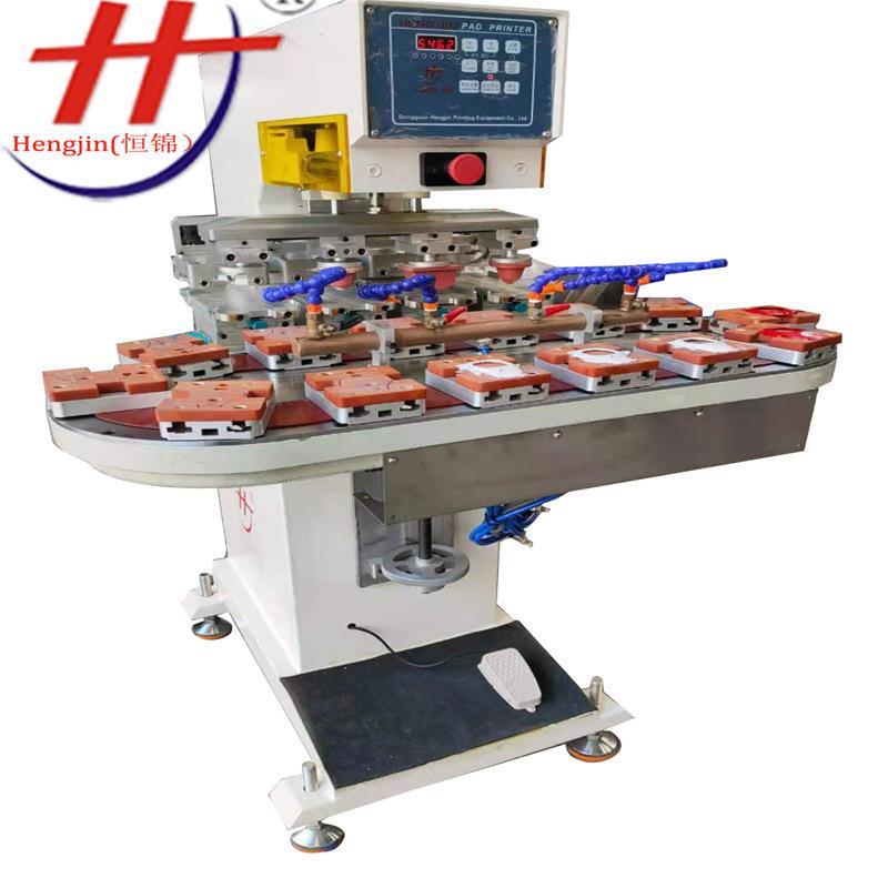东莞全自动转盘移印机 过滤器塑料PP件器械玩具商标 双色移印机