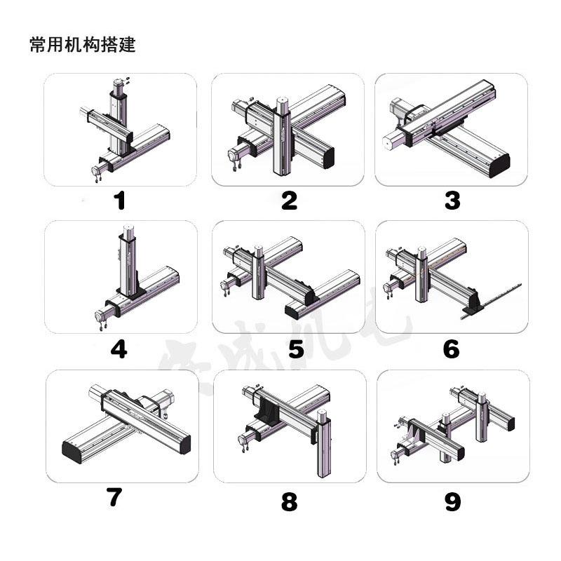 齿轮齿条丝杆同步带直线导轨滑台模组智能机器大型桁架码垛机