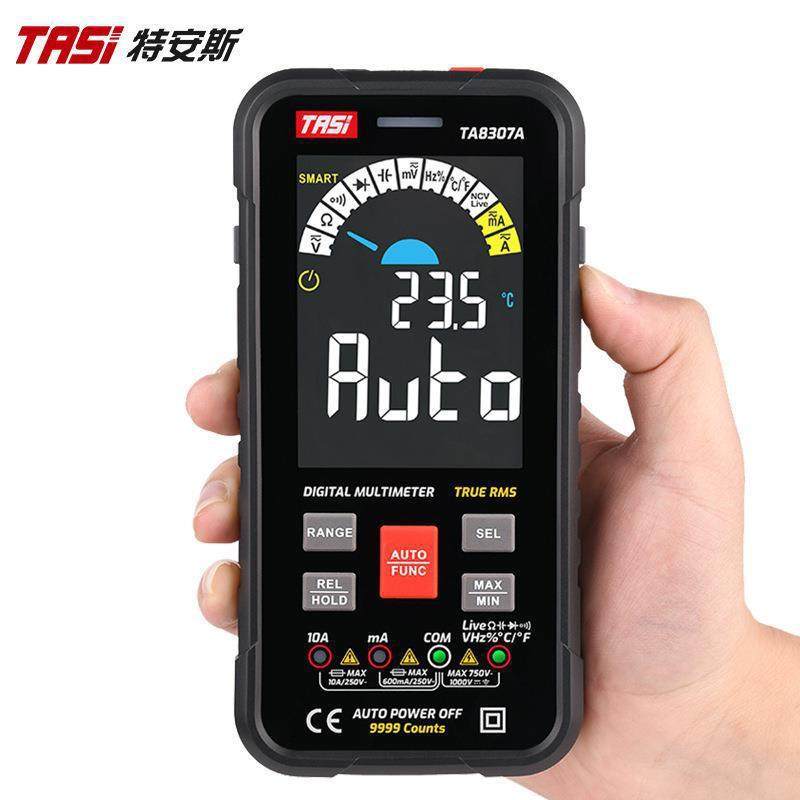 特安斯大屏超薄万用表TA8307A数字全自动量程电工全智能万用表