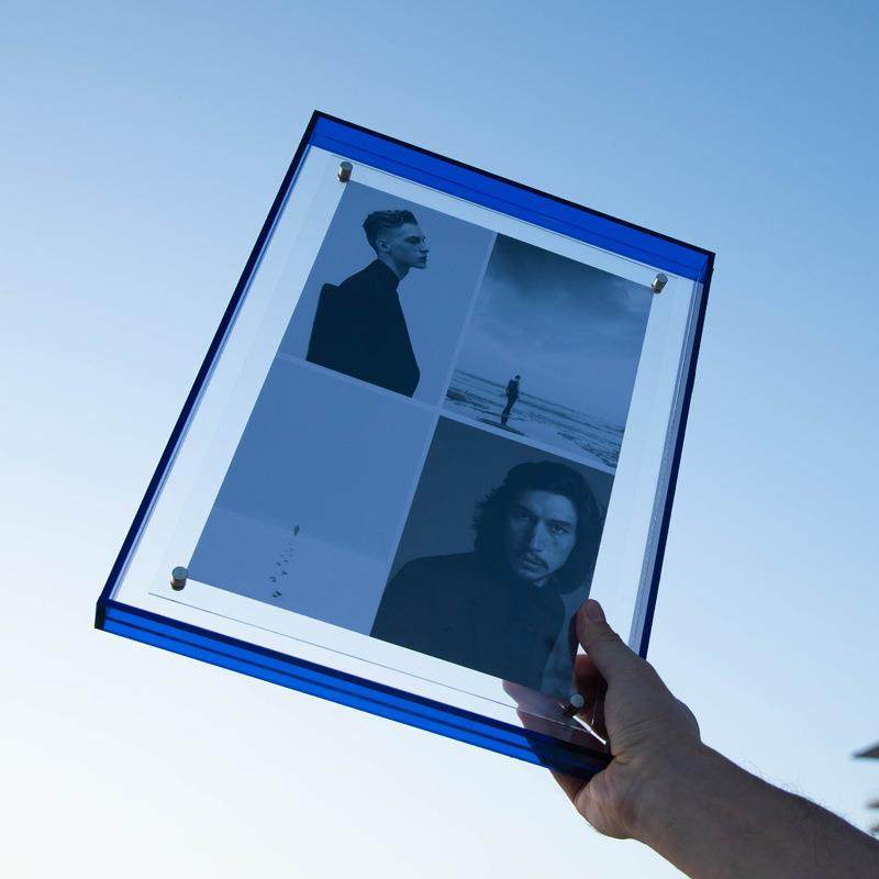 创意居家卧室亚克力彩色画框玄关桌面透明亚克力相框可摆可挂像框