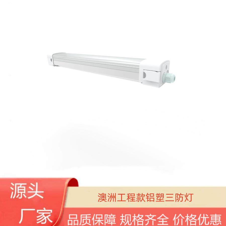 澳洲工程款三防灯20W30W40WLED一体化三防灯防水应急铝塑三防灯