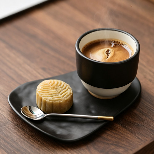 200ml简约粗陶陶瓷可堆叠咖啡杯