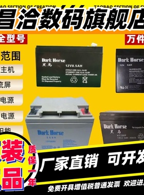 DarKHorse黑马蓄电池12V100A65A38A24A17A7.5A8.5A3.2AH消防EUPS