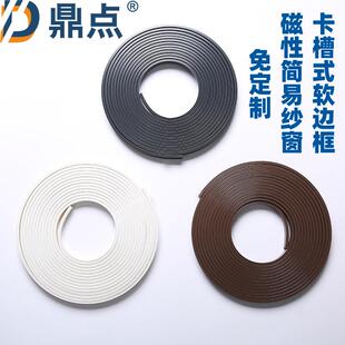 A5L50目加密纱网防细小蚊虫防水磁吸蚊网卡槽式软边框自粘防蚊纱