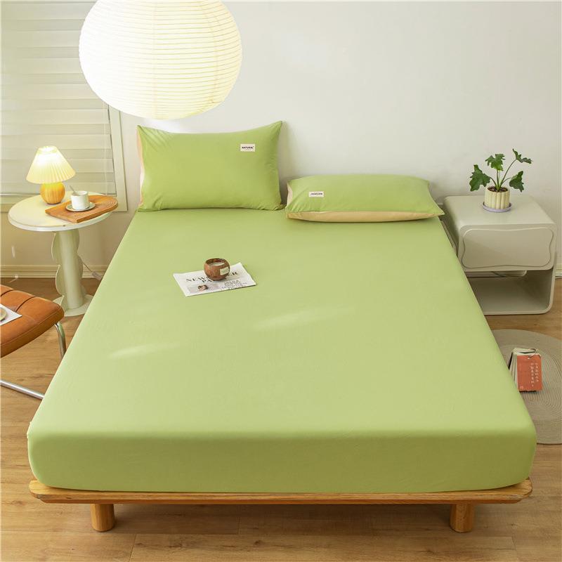 日式纯棉家床笠用水洗棉床垫套WL-全棉季三全棉床罩件套春宿舍床