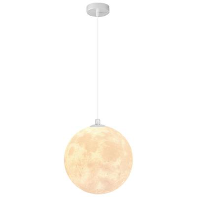 北欧简约3D立体餐厅吊灯月亮过道吧台店铺工装灯星球儿童卧室灯具