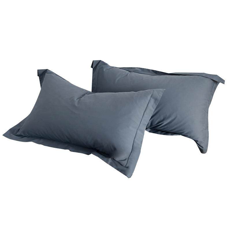 冬季100支长绒棉磨毛枕套一对装纯棉加厚柔软枕头套48x74cm