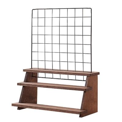 网格展示架幼儿园美工区作品剪纸黏土绘画工具放置架子展示架桌面