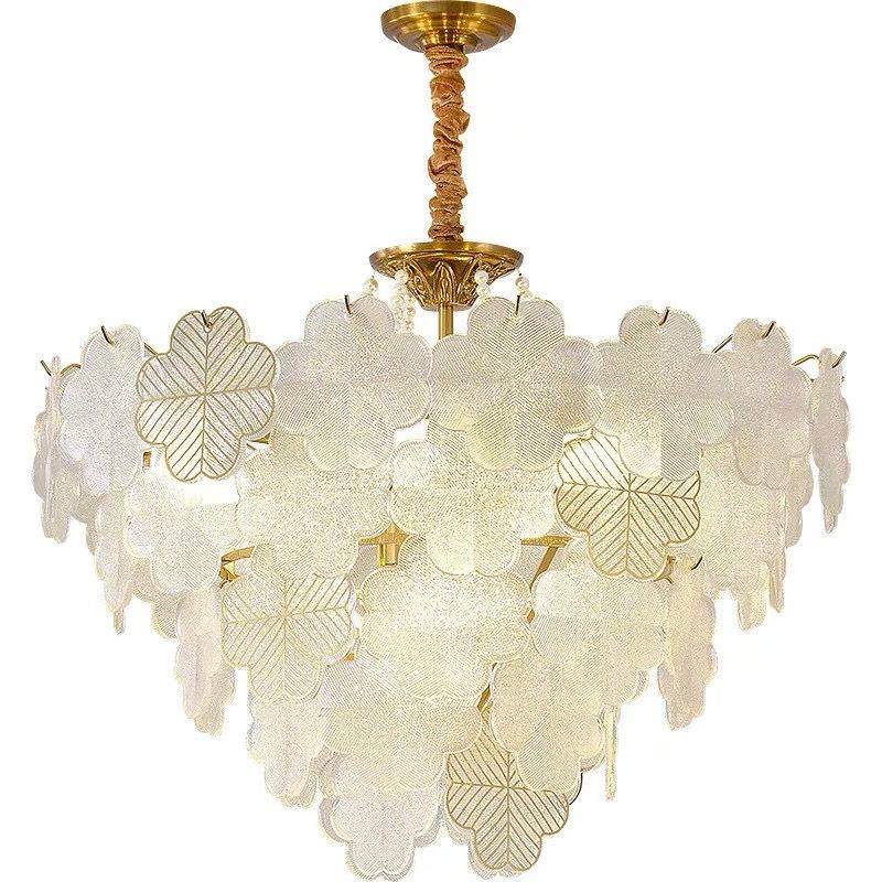 现代简约新款法式轻具客厅灯花朵餐厅卧室书房创意吊灯,家装灯饰光源,智能吊灯,淘宝优惠券,粉丝福利购,淘宝优惠卷