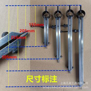 凡莜自产精密双钢针弹簧卡规圆规间距规划线规皮革工具分规