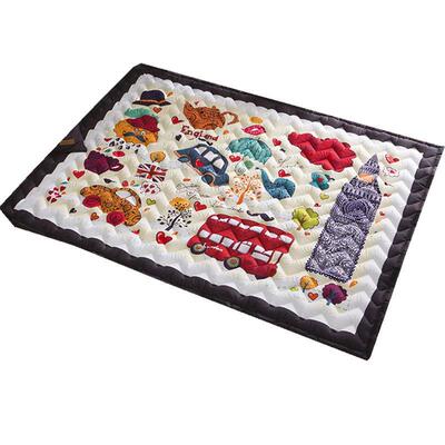 卡通亲肤棉磨毛地垫加厚儿童游戏垫爬爬垫防滑榻榻米折叠垫