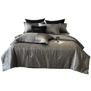 夏季冰丝夏被四件套凉感丝空调被夏凉被三件套男可机洗轻奢高级感