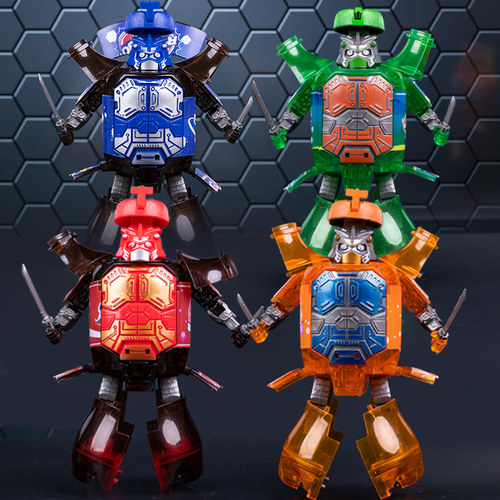 罐装饮料可乐汽水变形武士机器人