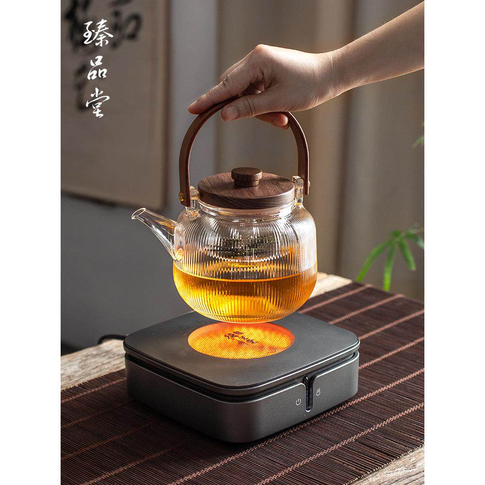 珍品堂电热陶瓷炉泡茶套装白茶泡茶电磁炉专用茶水壶新型玻璃水壶