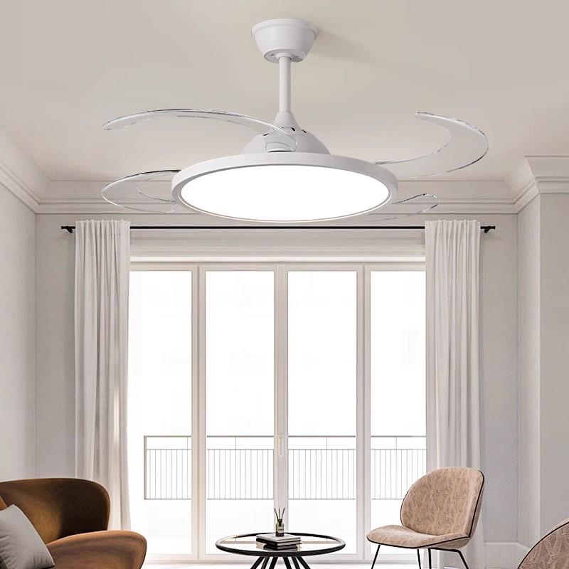 全光谱护眼隐形风扇灯家用客厅餐厅吊扇灯卧室一体带电风扇的吊灯