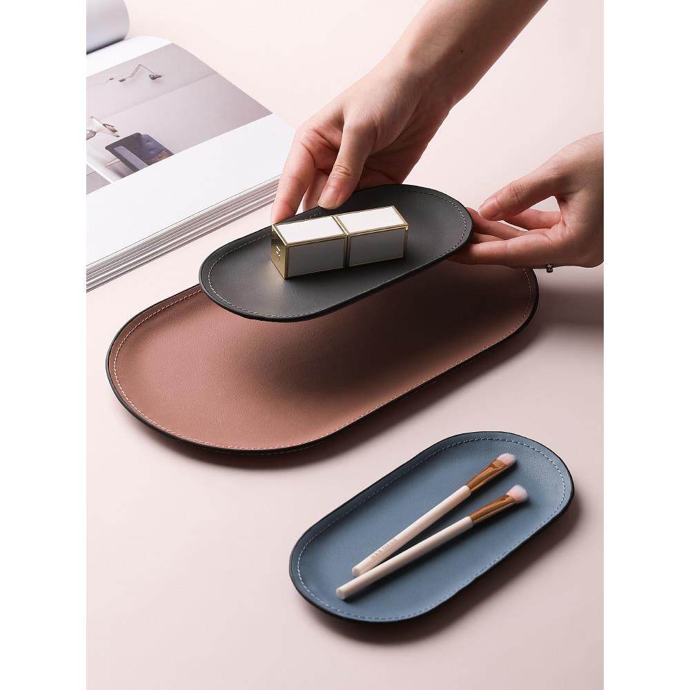 态生活 ins轻奢风莫兰迪香薰烛台托盘玄关置物钥匙摆件皮革收纳盘,家居饰品,香薰托盘,淘宝优惠券,粉丝福利购,淘宝优惠卷