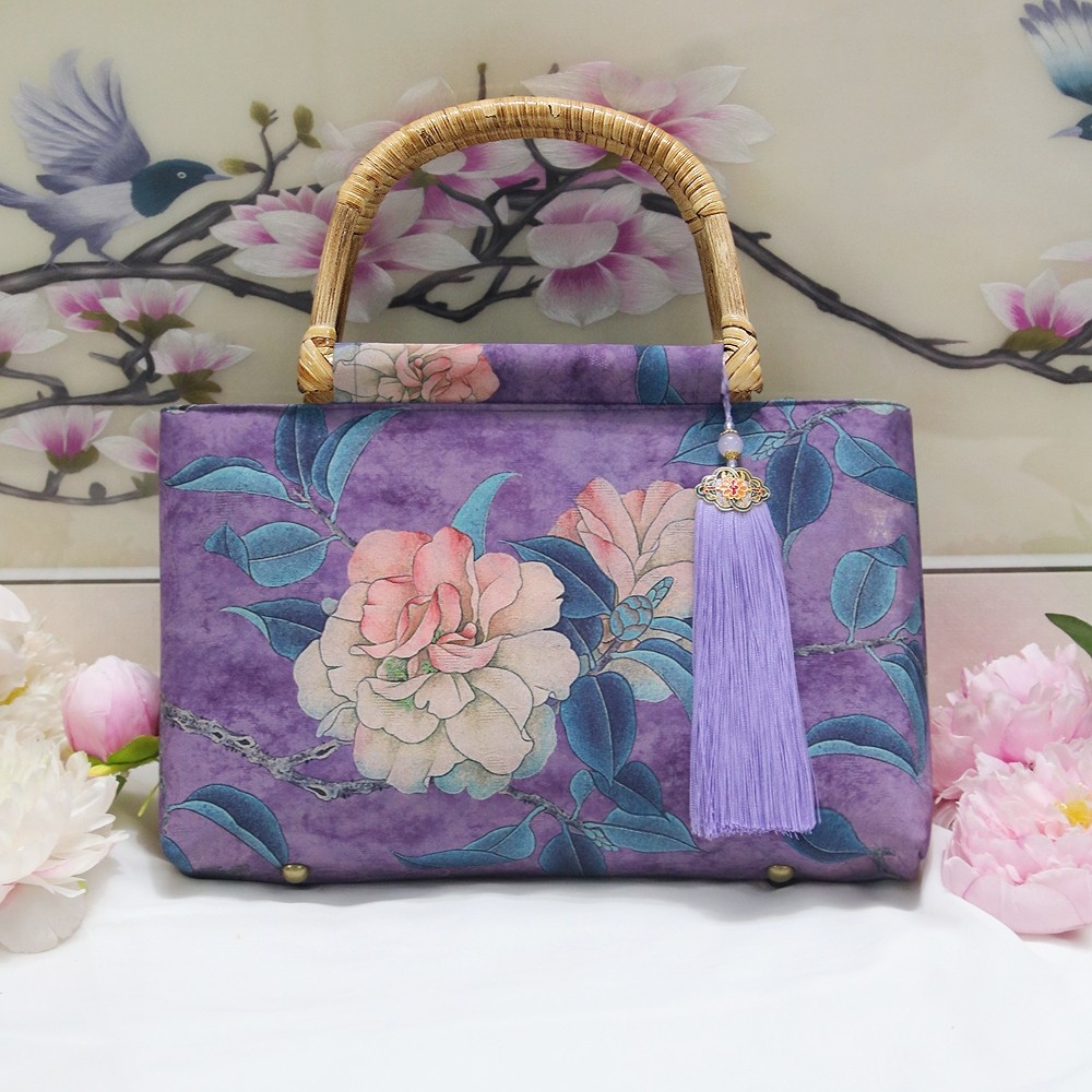 中式复古大容量藤木手提包国风旗袍旅行宴会民族风文艺印花包包女,箱包皮具/热销女包/男包,通用款女包,淘宝优惠券,粉丝福利购,淘宝优惠卷