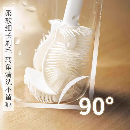 硅胶长柄无死角杯奶瓶刷