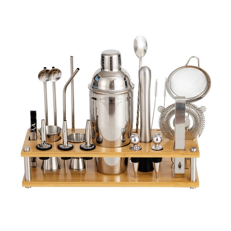 酒吧工具鸡尾酒调酒壶套装不锈钢雪克杯调酒杯全套工具调酒器