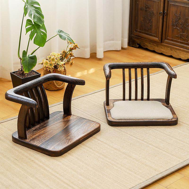 实木矮脚靠背椅子榻榻米座椅家用久坐舒服飘窗椅阳台休闲小矮椅子,住宅家具,阳台椅,淘宝优惠券,粉丝福利购,淘宝优惠卷