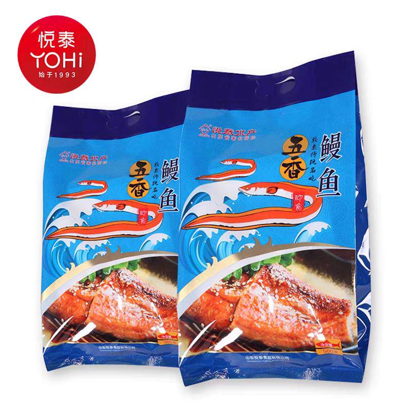 悦泰即食红烧五香带鱼马鲛鱼黄花鱼鳗鱼山东烟台特产800克500克袋