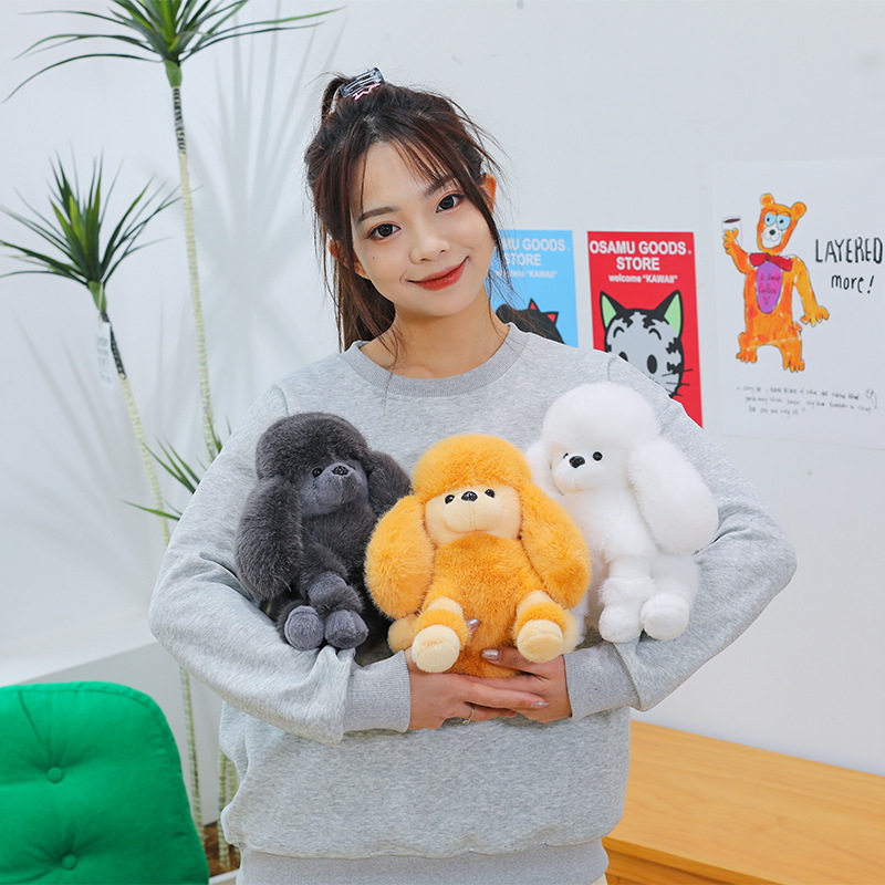 贵宾犬长耳小狗玩偶公仔装饰毛绒玩具儿童安抚娃娃女生日礼物迷你