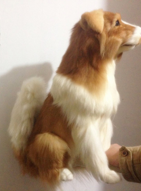 精品仿真狗狗牧羊犬玩具狗摆件创意家居主题工艺装饰品特色年货超