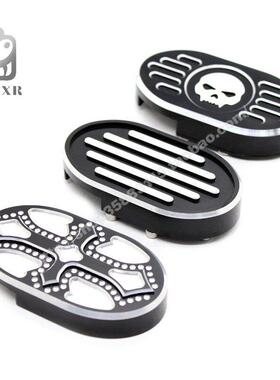 适合哈雷XL883 XL1200 X48 72 CNC改装后脚刹踏板盖 煞车杆加宽